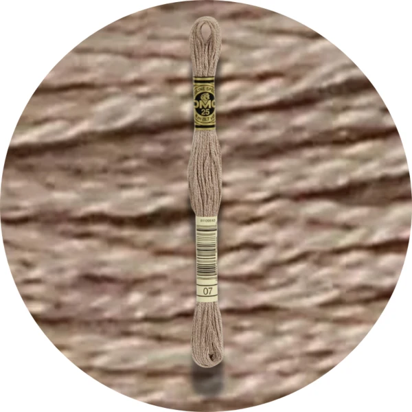 DMC Mouliné Spécial 25 Broderigarn, Ensfarvet, Neutrale nuancer